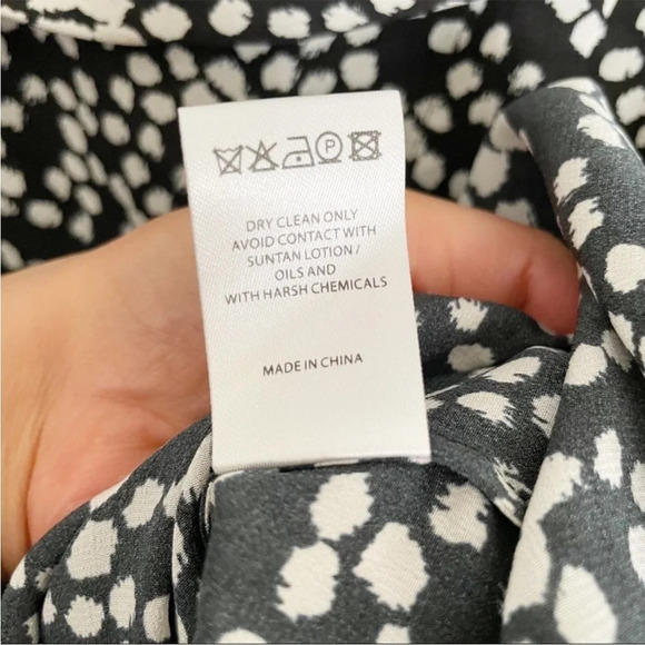 SALONI off the shoulder silk top Sz 8 - Picture 7 of 8